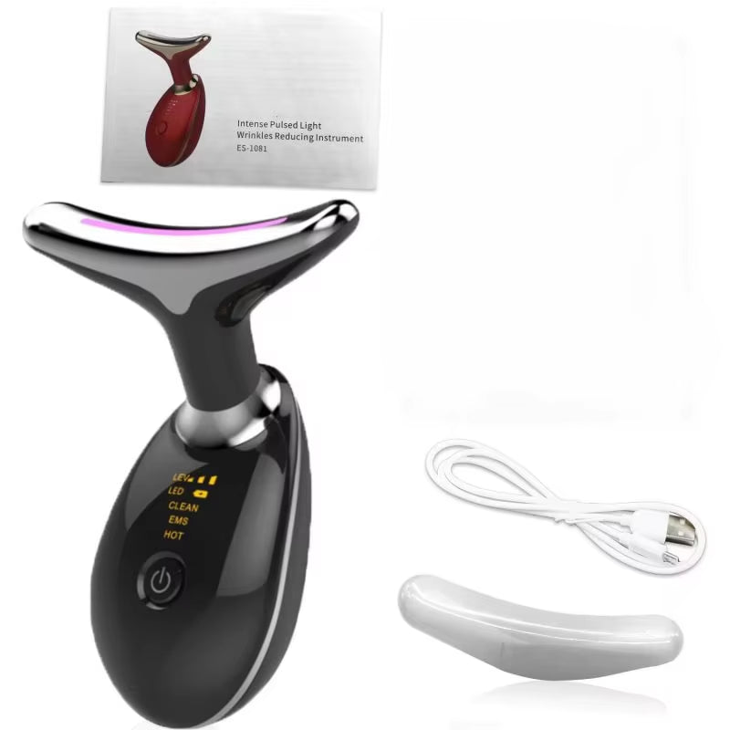 Neck Face Lifter Ems Neck Face Lifting Massager Skin Tighten Device Led Photon Therapy anti Wrinkle Double Chin Remover