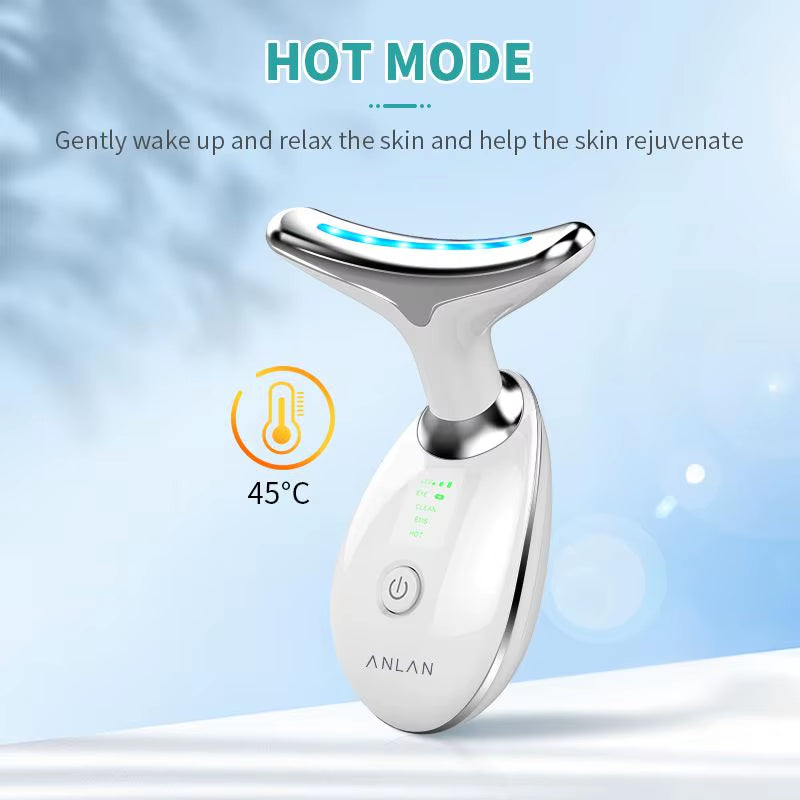 Neck Face Lifter Ems Neck Face Lifting Massager Skin Tighten Device Led Photon Therapy anti Wrinkle Double Chin Remover