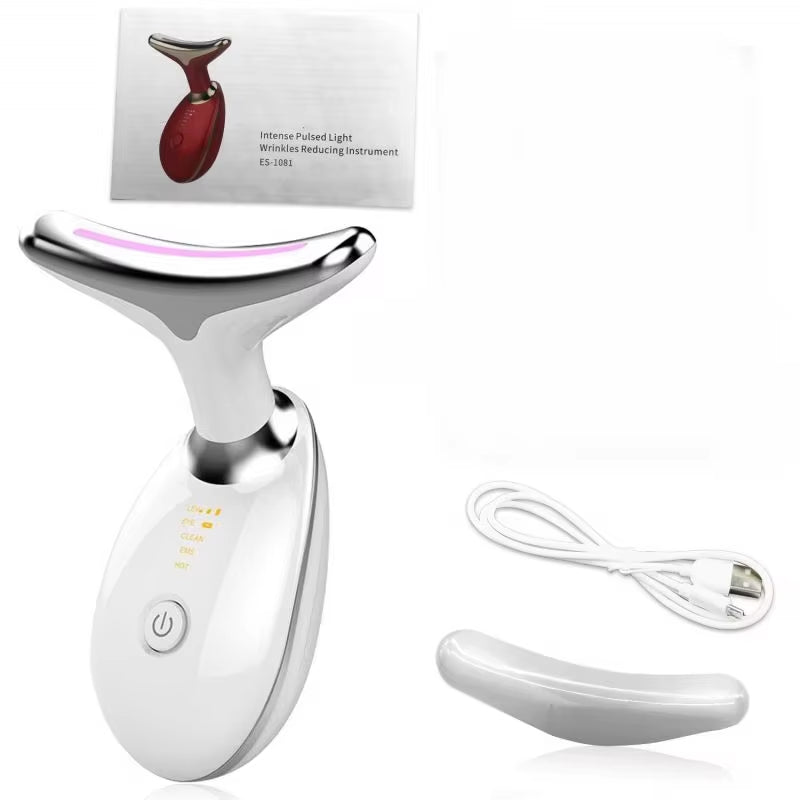 Neck Face Lifter Ems Neck Face Lifting Massager Skin Tighten Device Led Photon Therapy anti Wrinkle Double Chin Remover